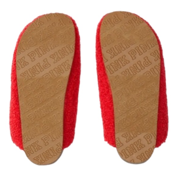 PINK COZY-PLUSH CLOGS SLIPPERS SMALL (6/7) Style: 26561944 RED - Picture 3 of 5